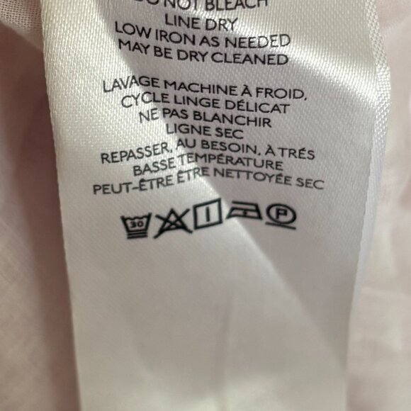 Anthropologie Maeve Pink White Striped Penny Ruffle Midi Skirt (size Large) - Picture 6 of 6